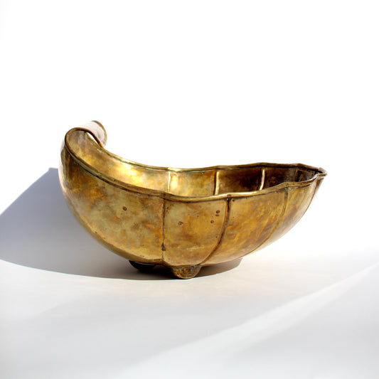 large italian brass bowl