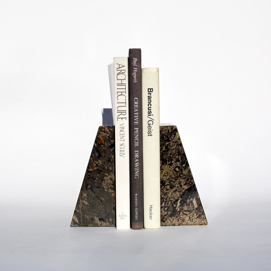 stone slant bookends