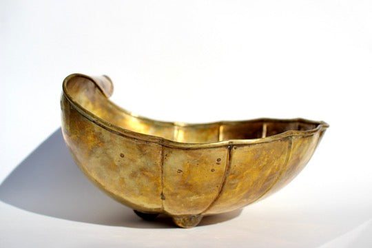large italian brass bowl