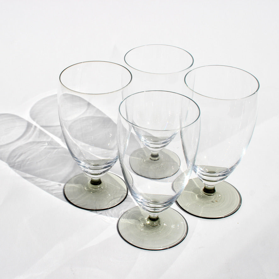 smoked stem cordial glasses (4)
