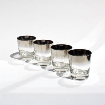 silver fade martini pitcher set