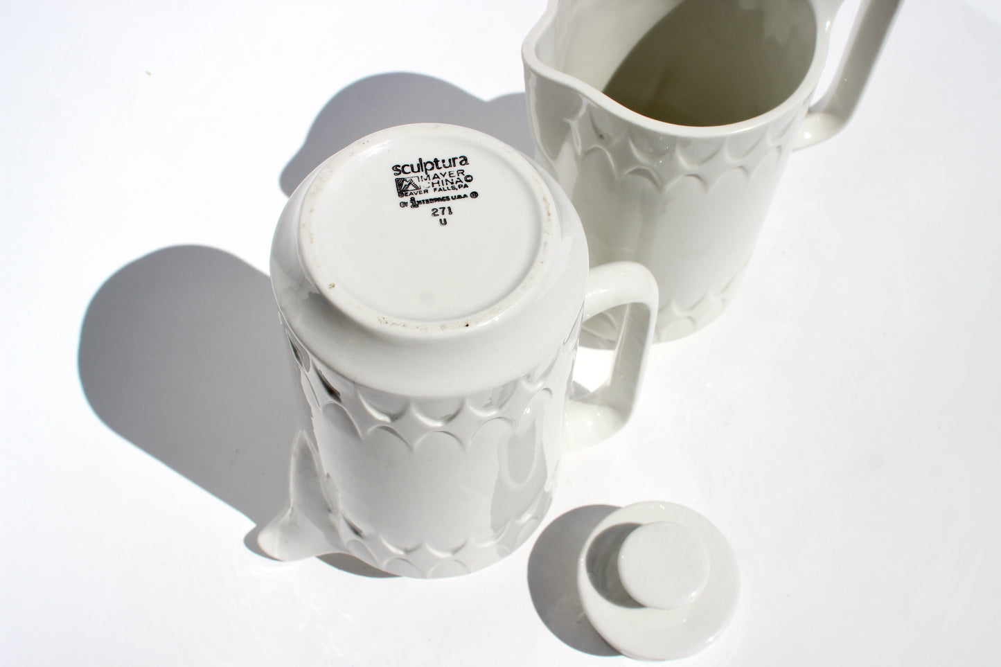 geo coffee carafe + water pitcher