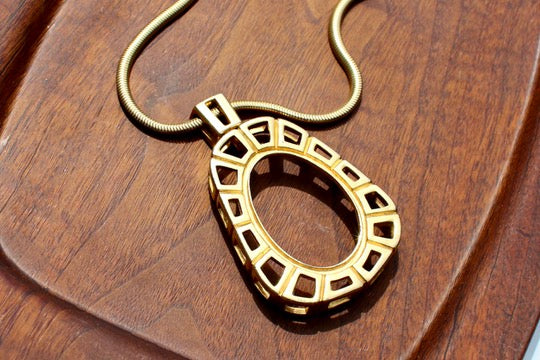golden statement necklace