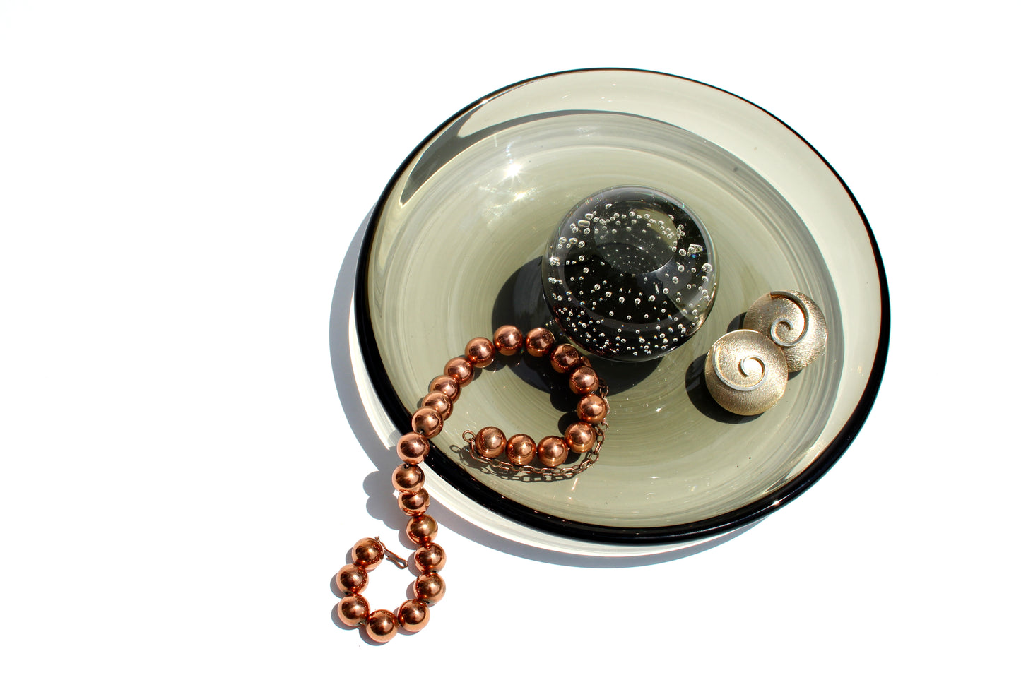 glass orb catchall dish