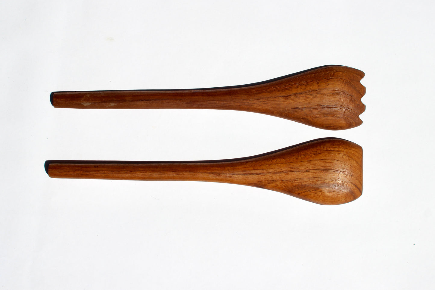 teak serving utensil set