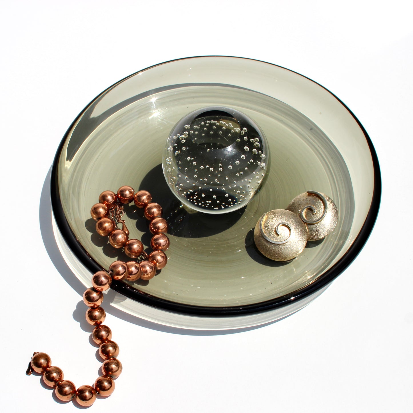 glass orb catchall dish