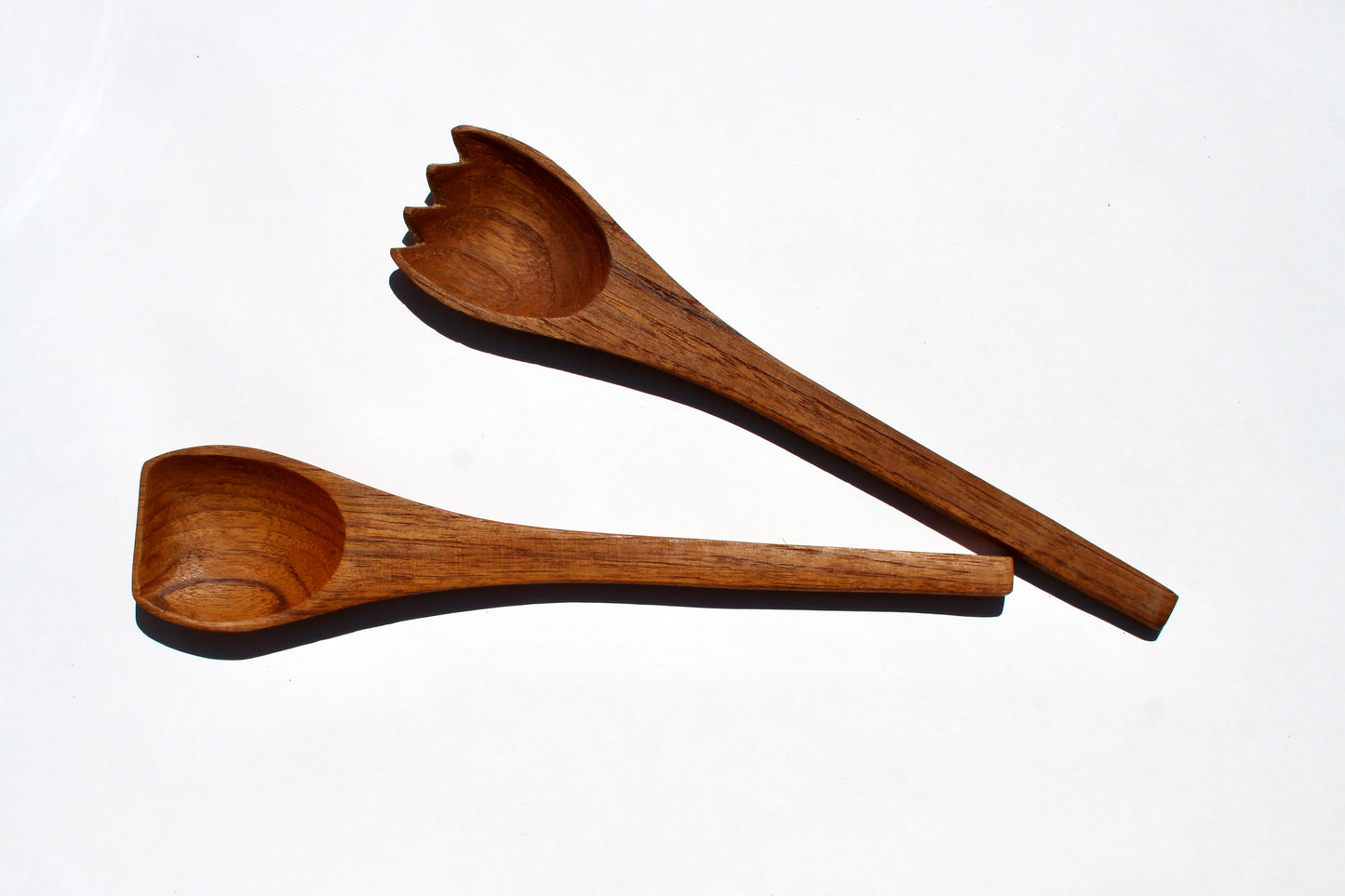teak serving utensil set