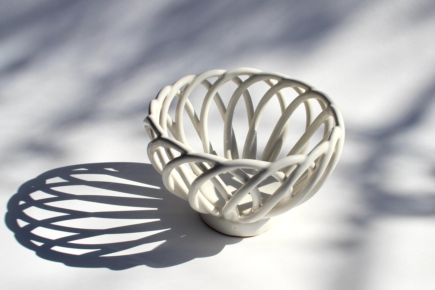 ceramic braided basket