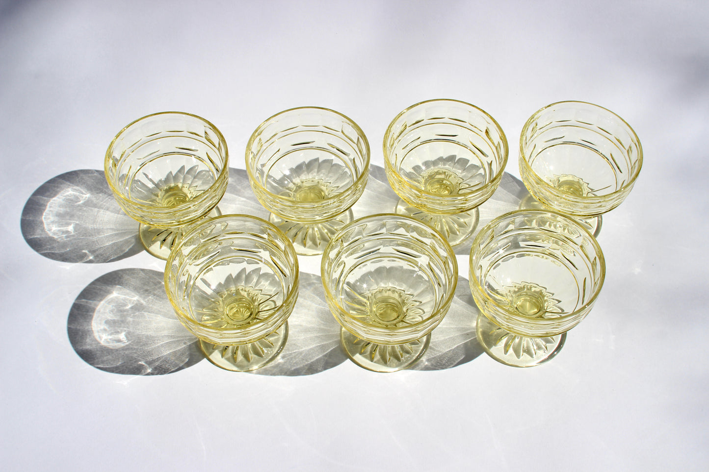 buttercup glass coupe set (7)