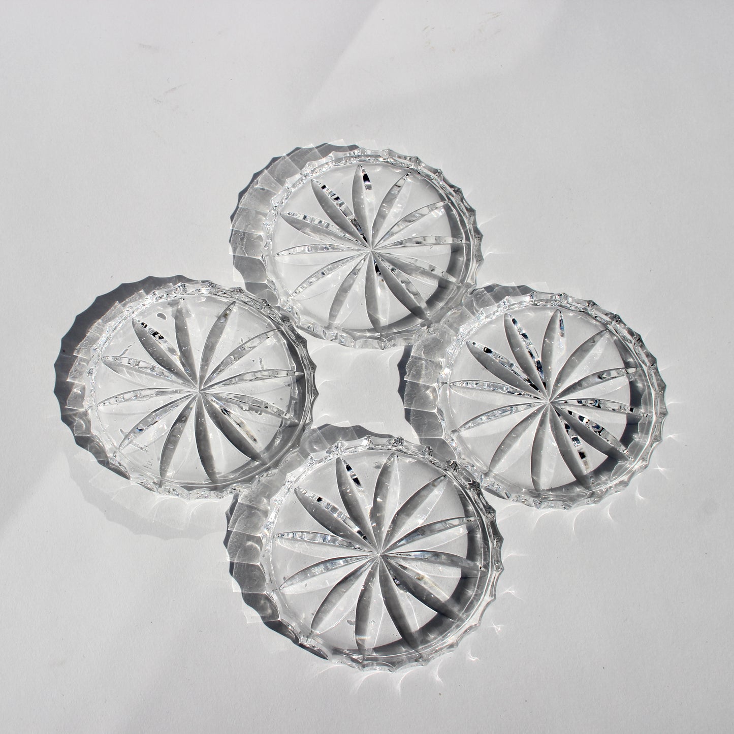starburst glass coasters