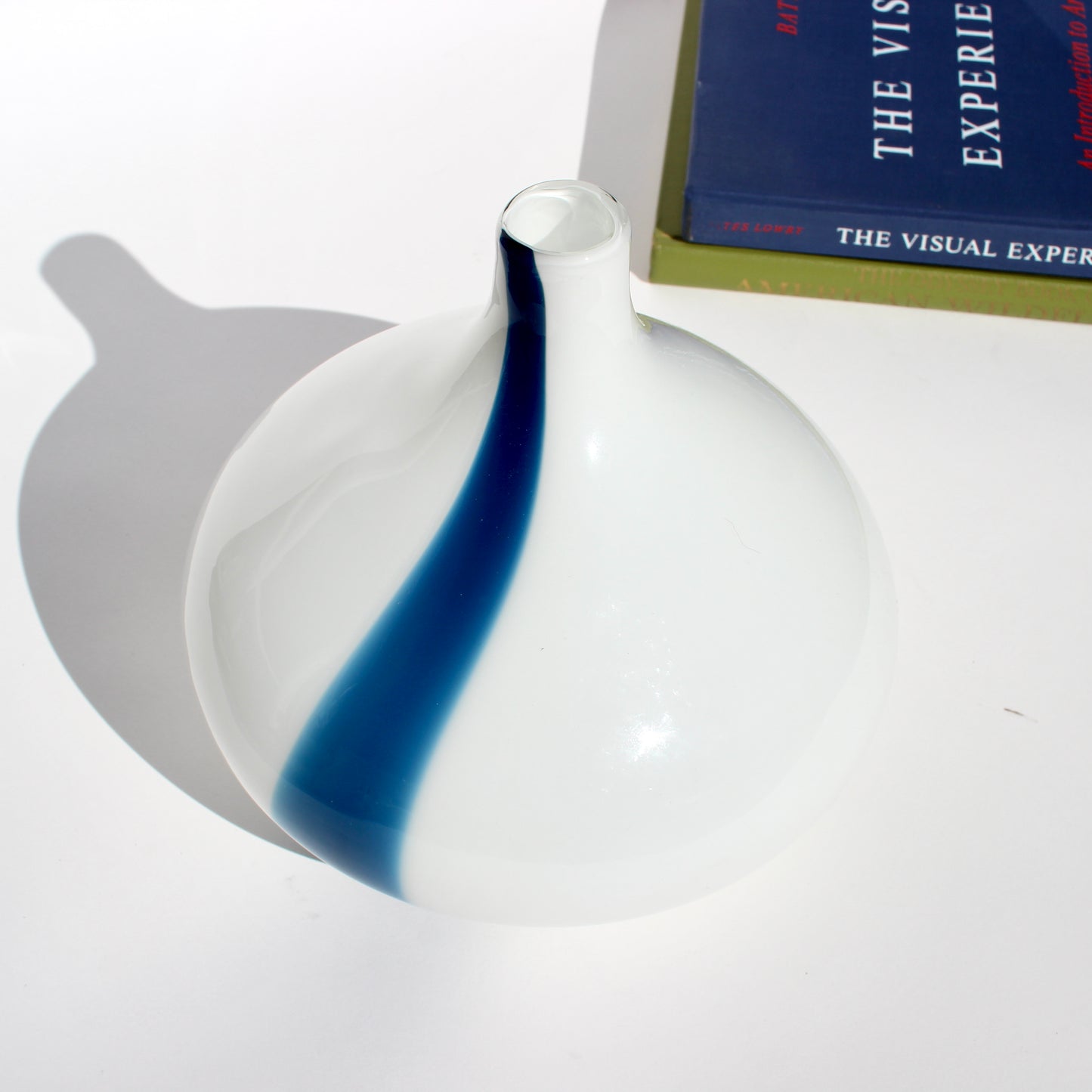 blue stripe vase