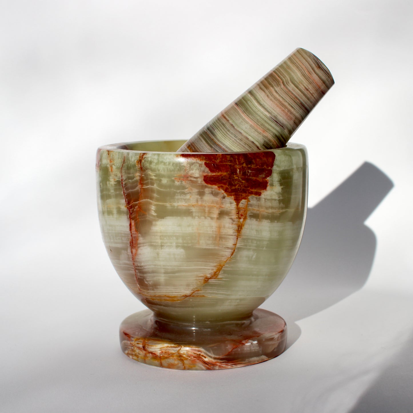 onyx mortar + pestle