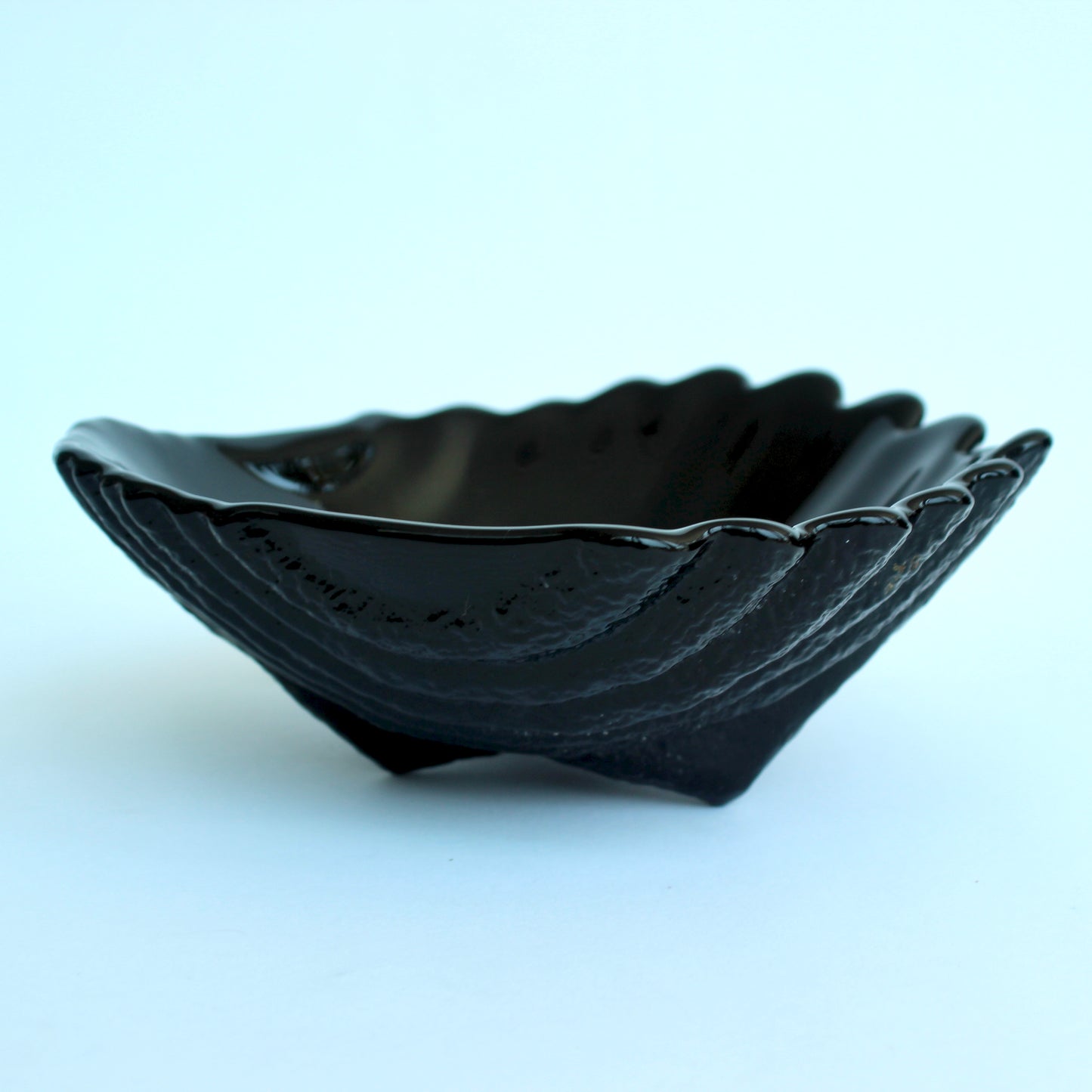black clamshell dish