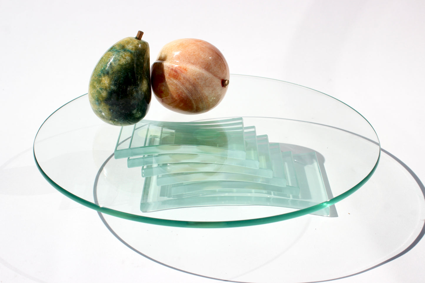postmodern stacked glass plate