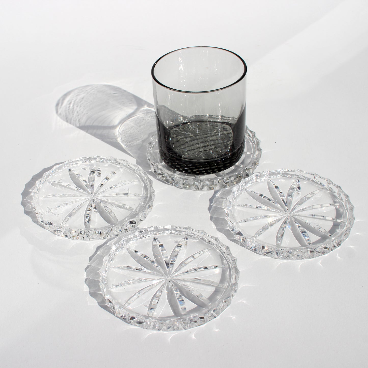 starburst glass coasters