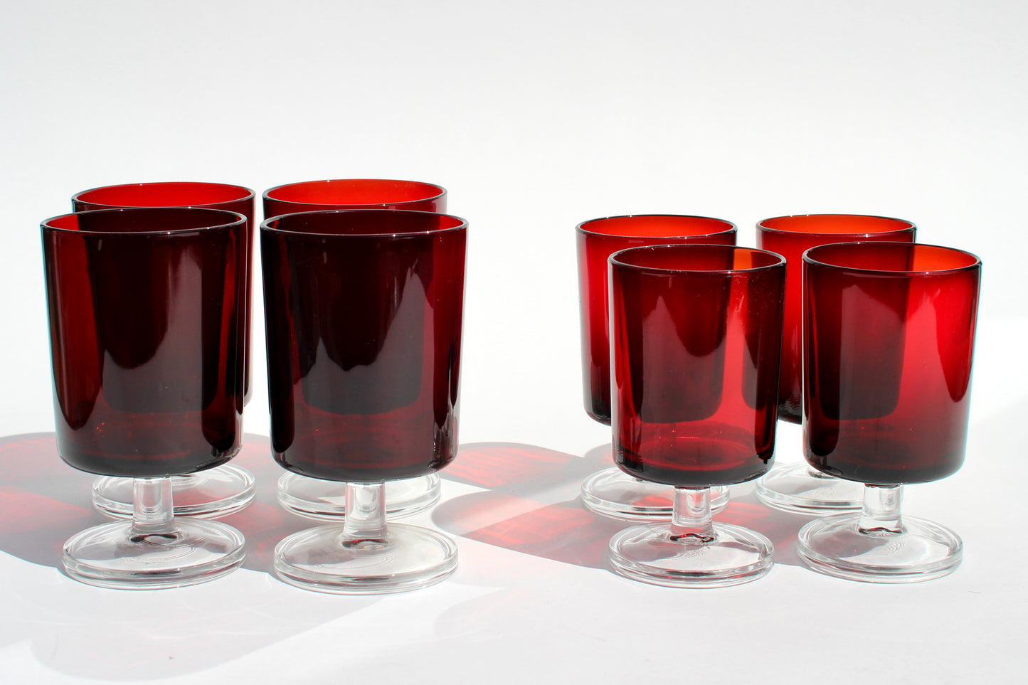 french ruby stemmed glasses (4)