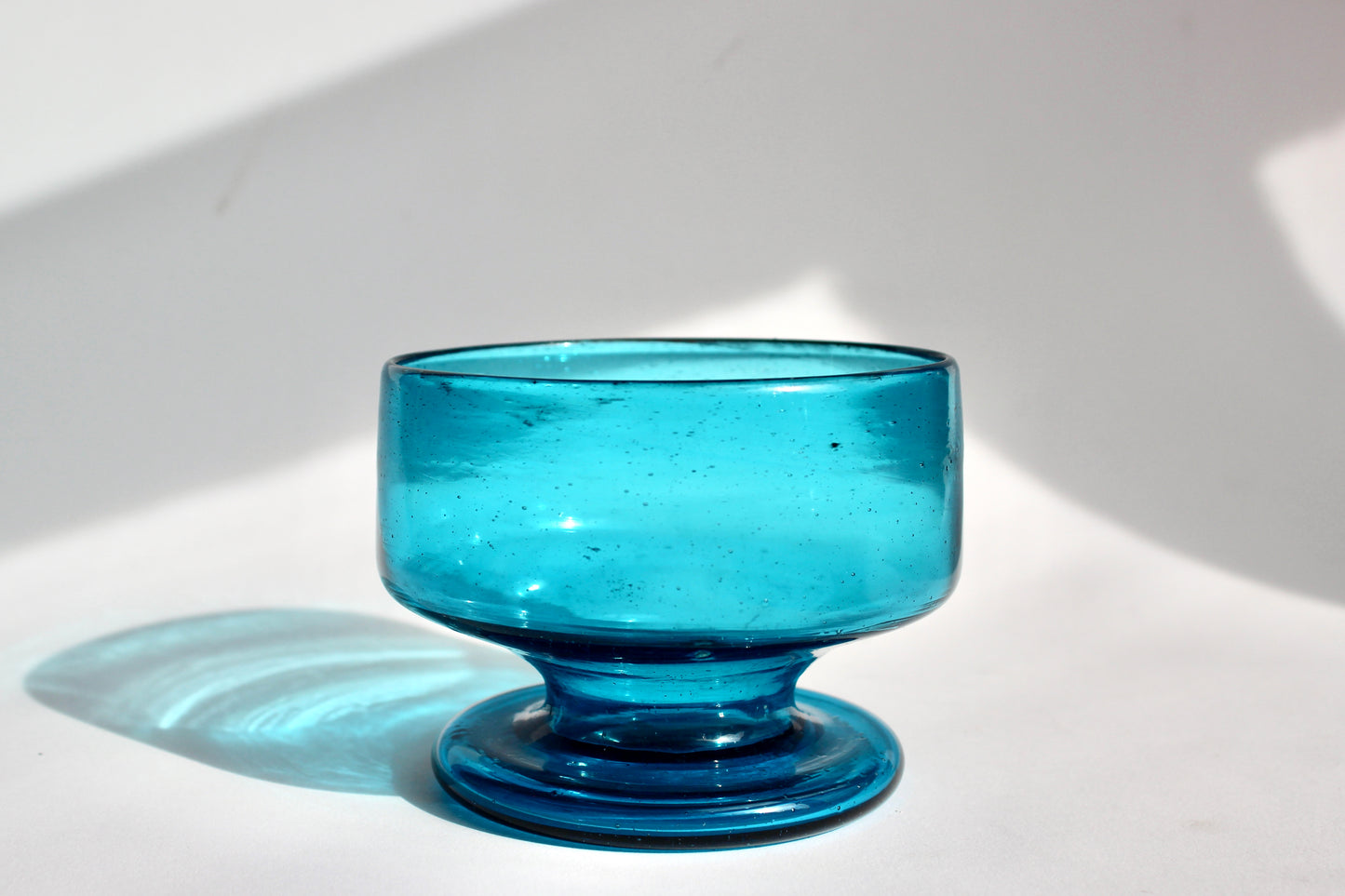 aqua bubble glass vessel