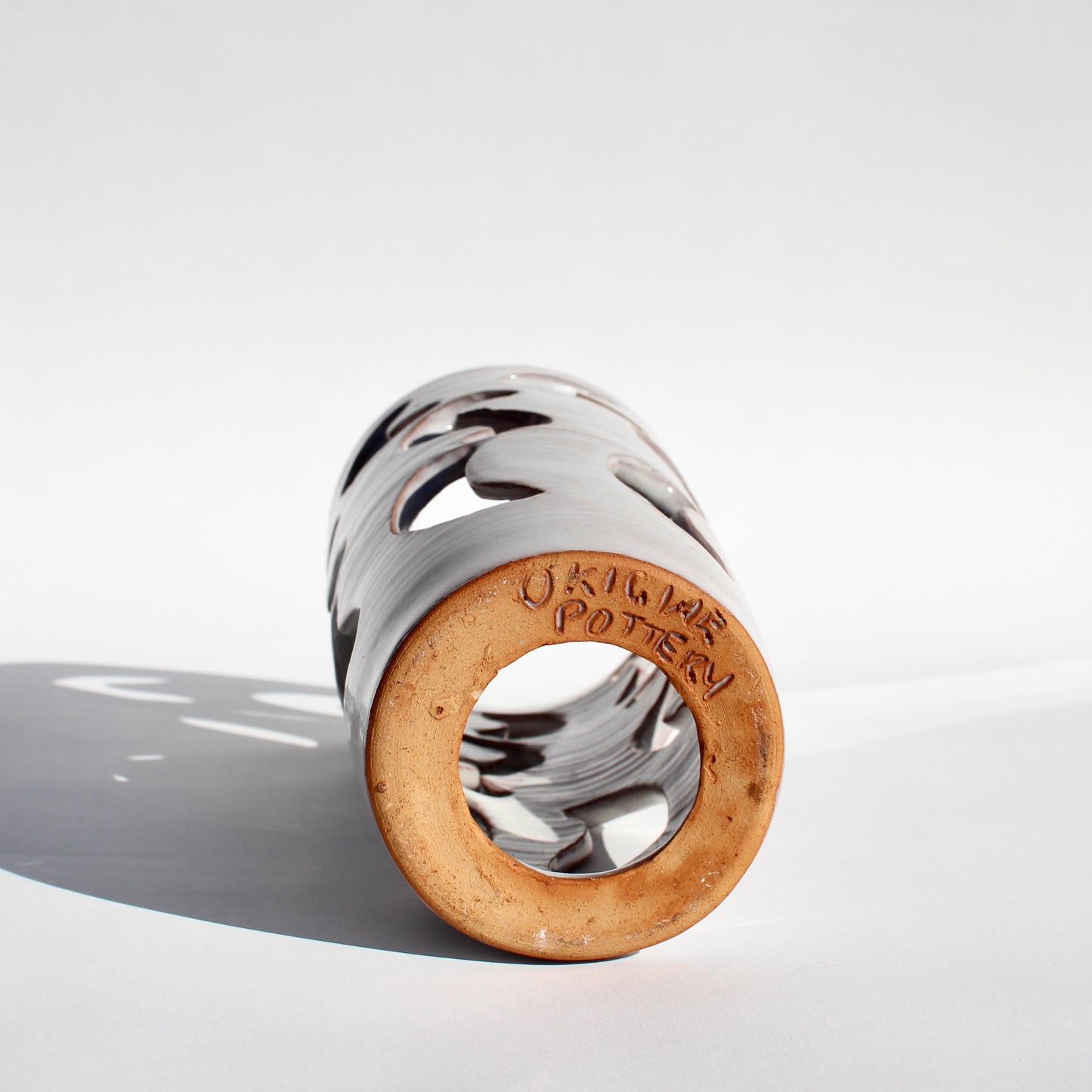 nigerian cut-out pottery