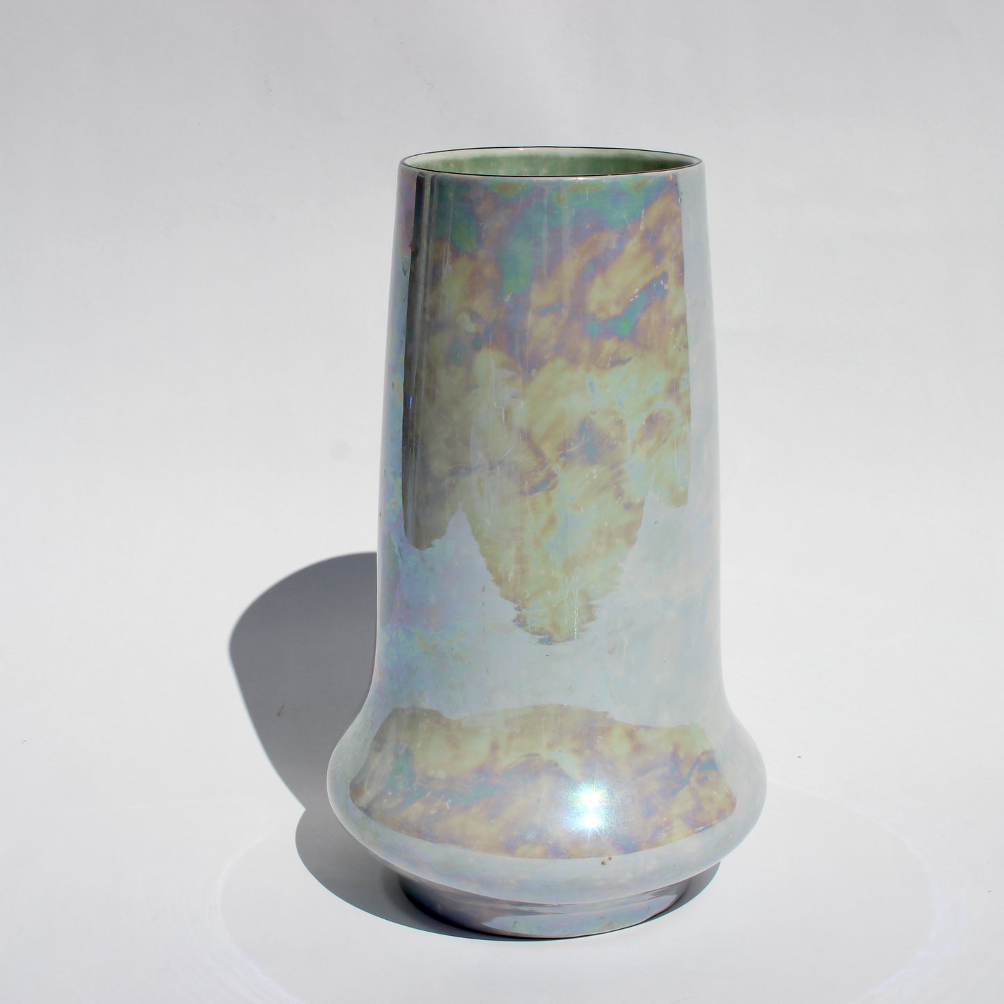 iridescent ceramic vase