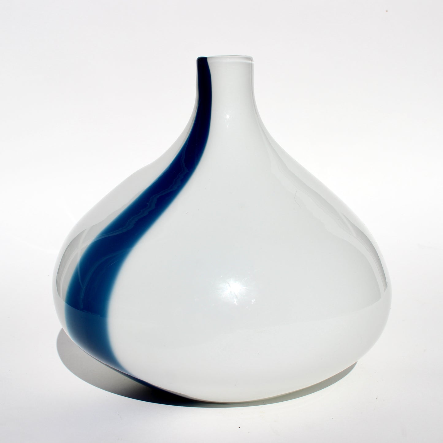 blue stripe vase
