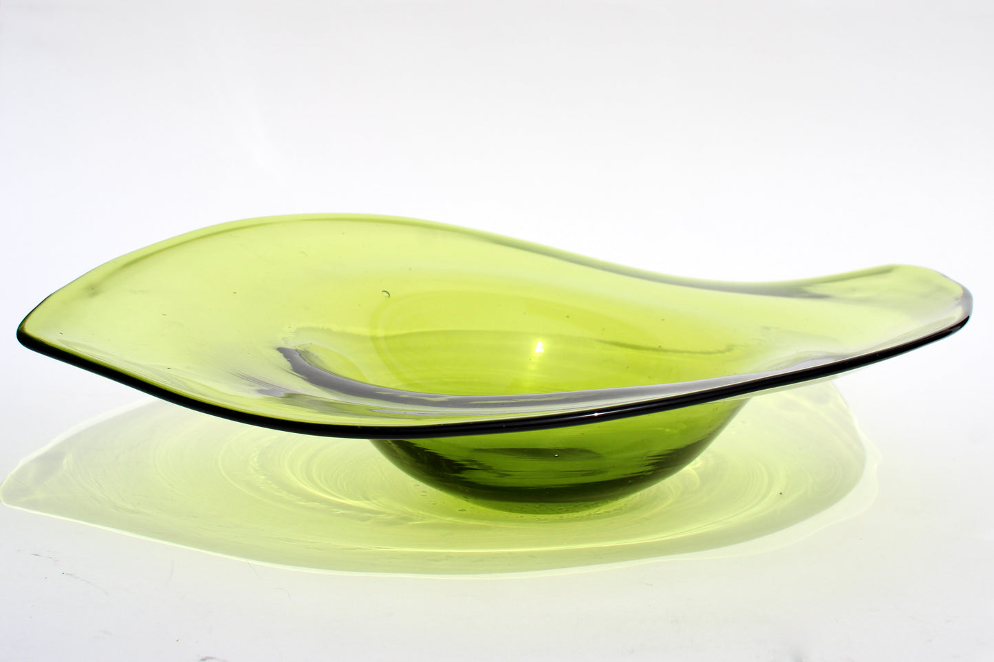 lime glass centerpiece bowl