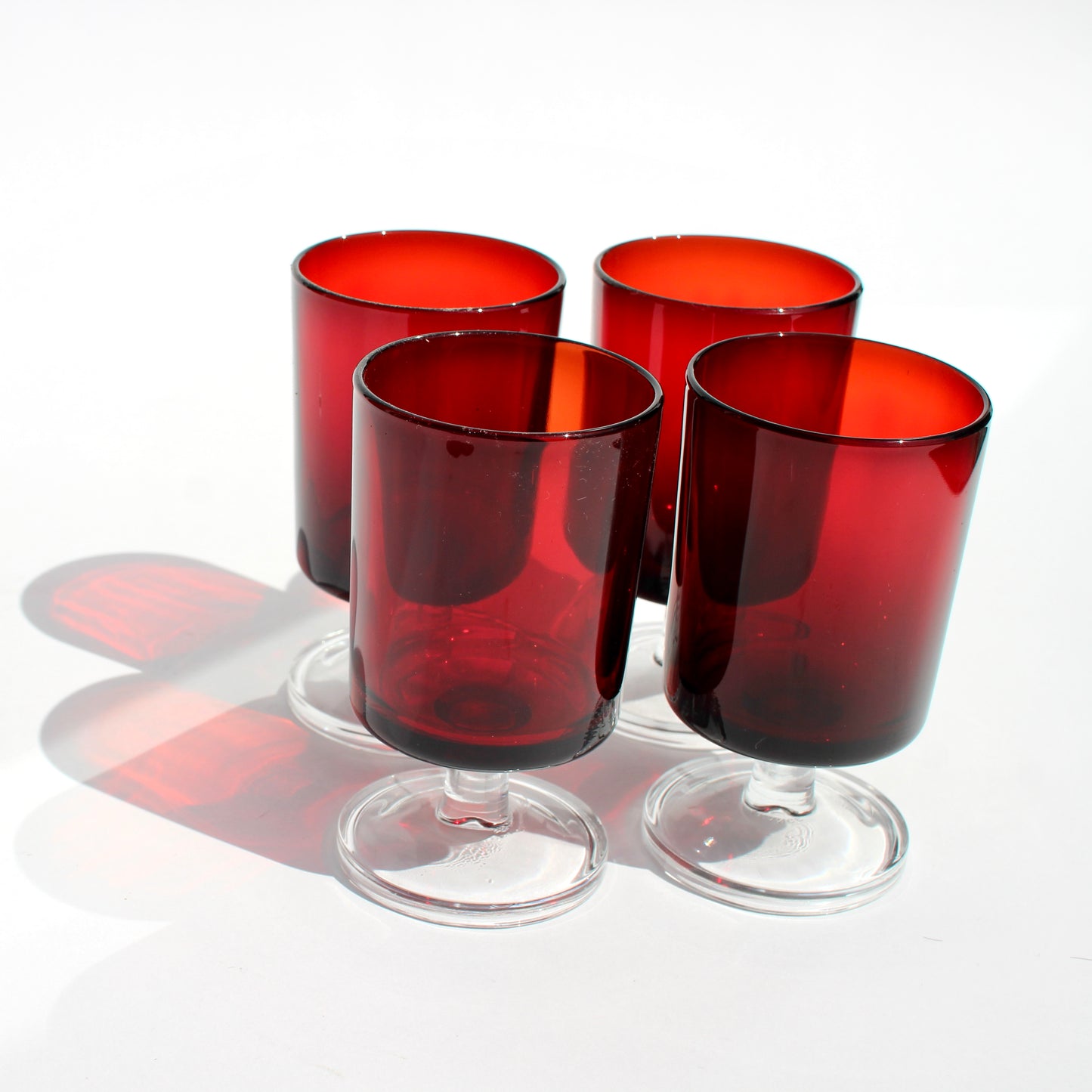 french ruby stemmed glasses (4)