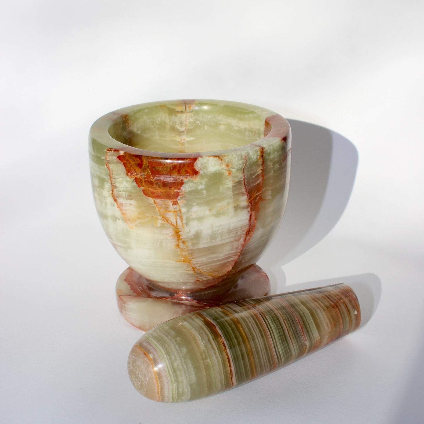 onyx mortar + pestle