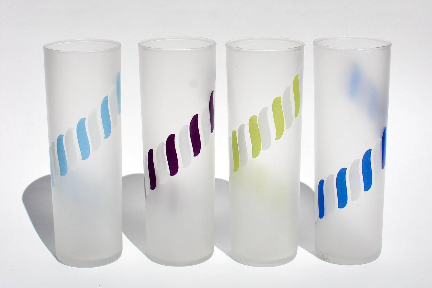 candy stripe frosted glasses (4)