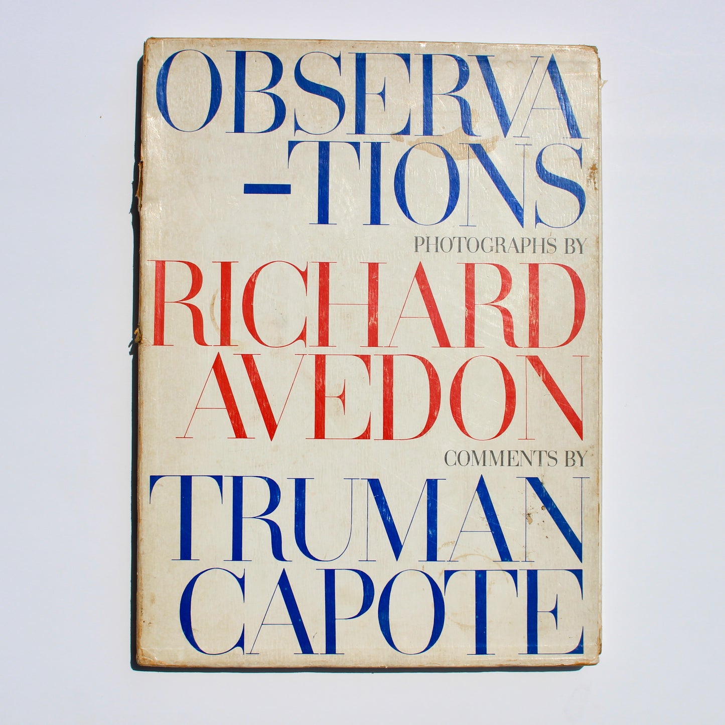 "Observations" by Richard Avedon + Truman Capote rare book