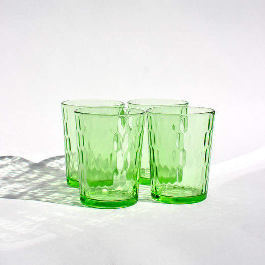 optic green juice glasses (4)