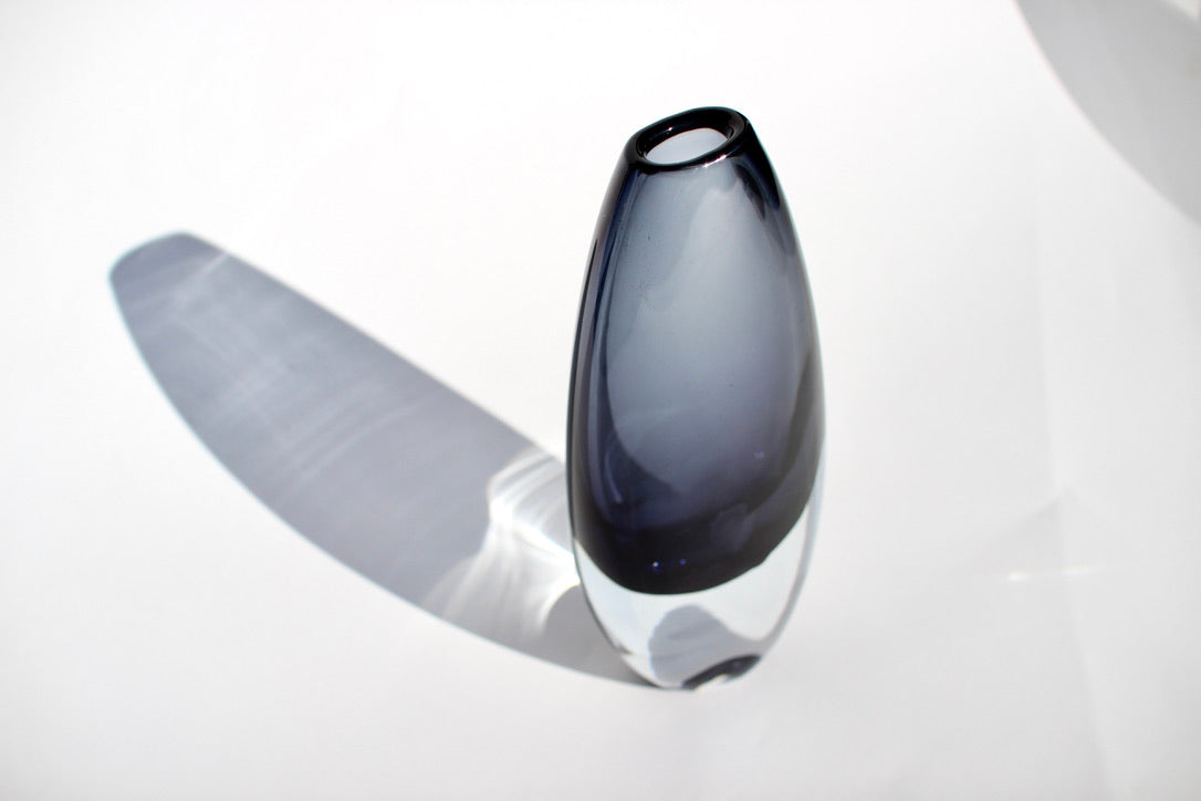 midcentury swedish glass vase