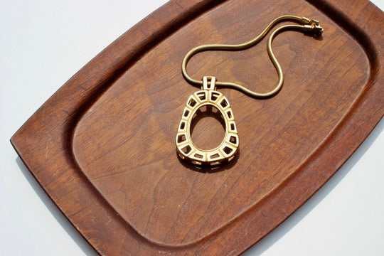 golden statement necklace