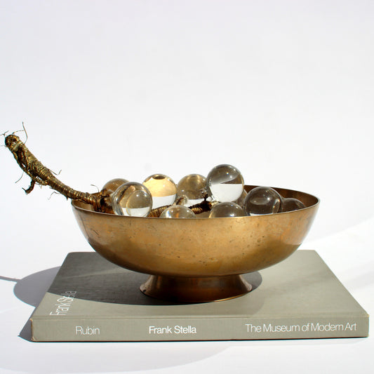 brass footed bowl