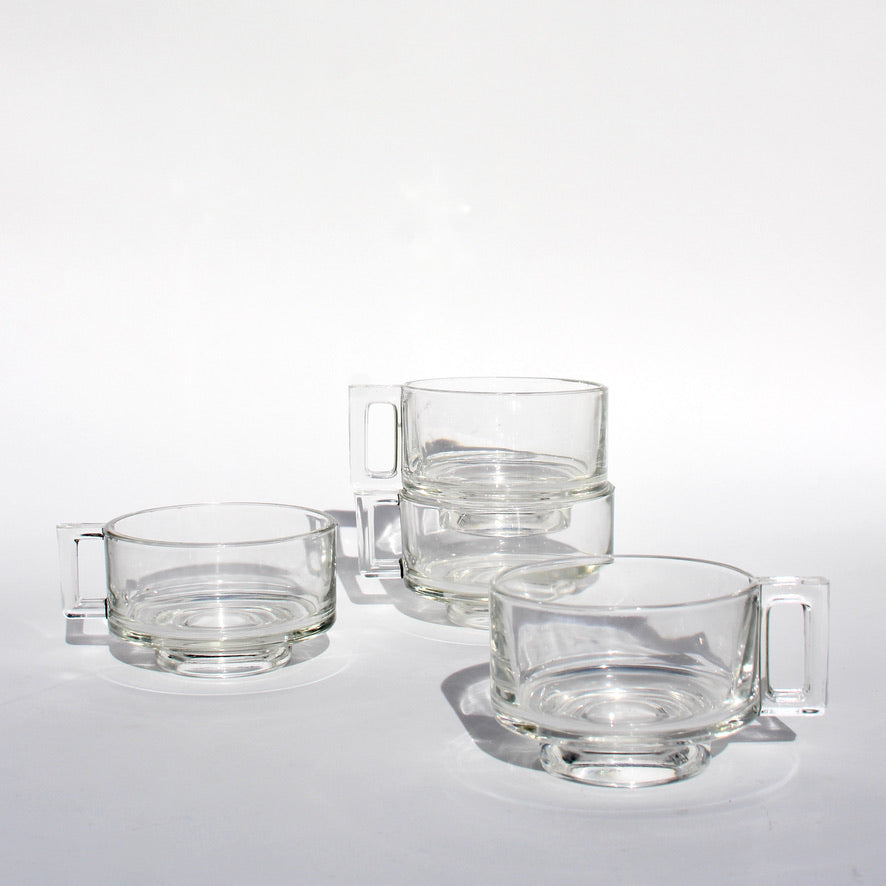 italian modernist glass coffee cups (4)