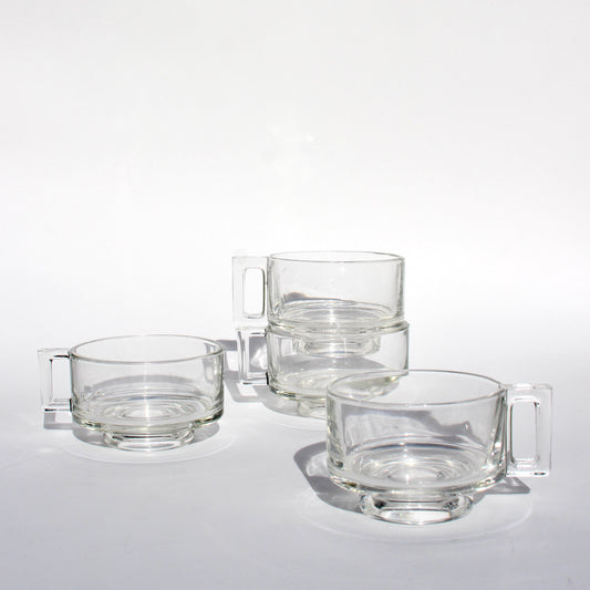 italian modernist glass coffee cups (4)