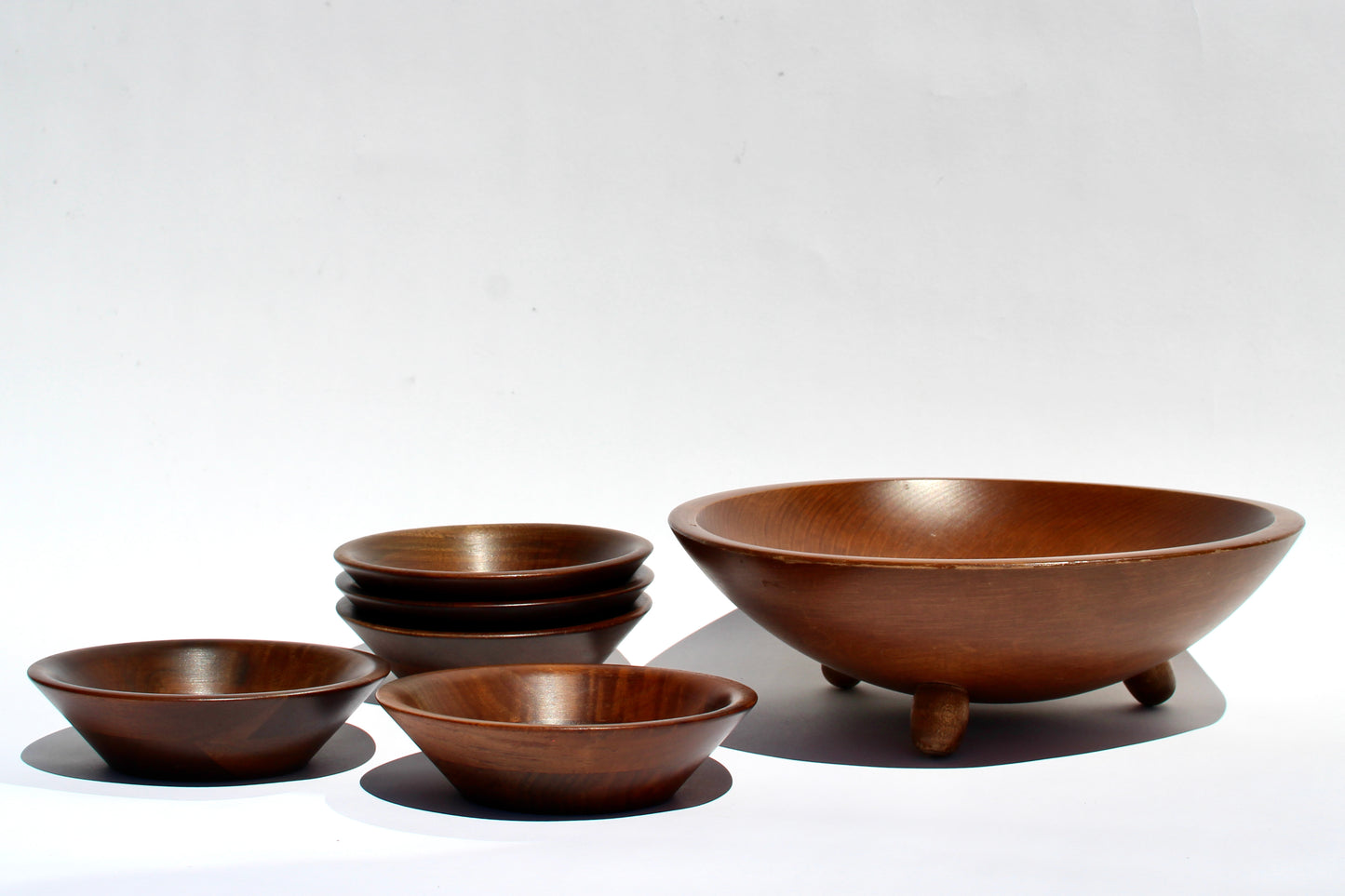 wood salad serving set