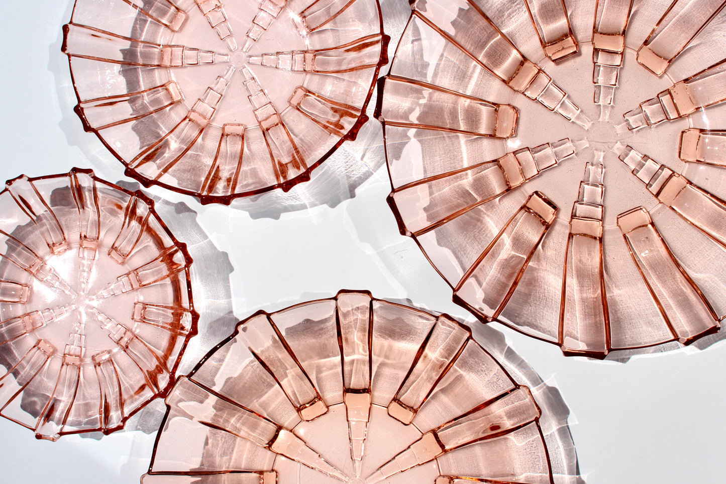 rose glass nesting bowl set (4)