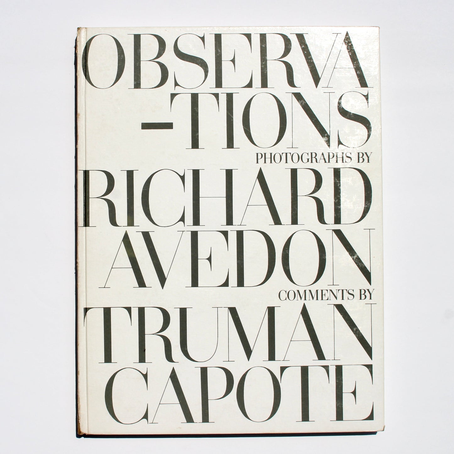 "Observations" by Richard Avedon + Truman Capote rare book