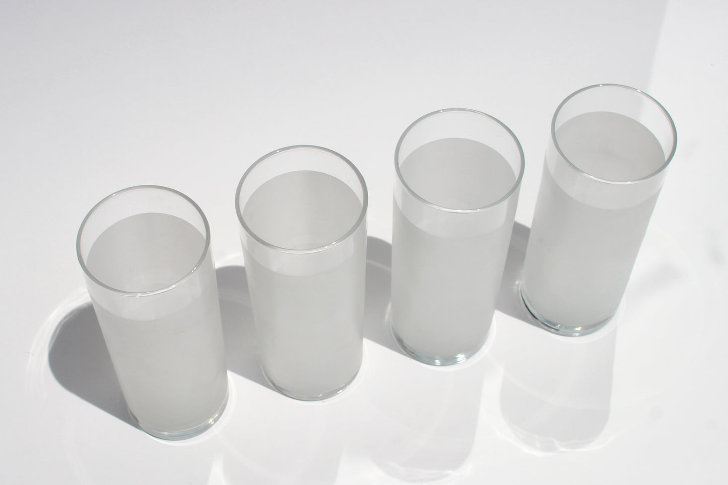 white frost tumblers (4)