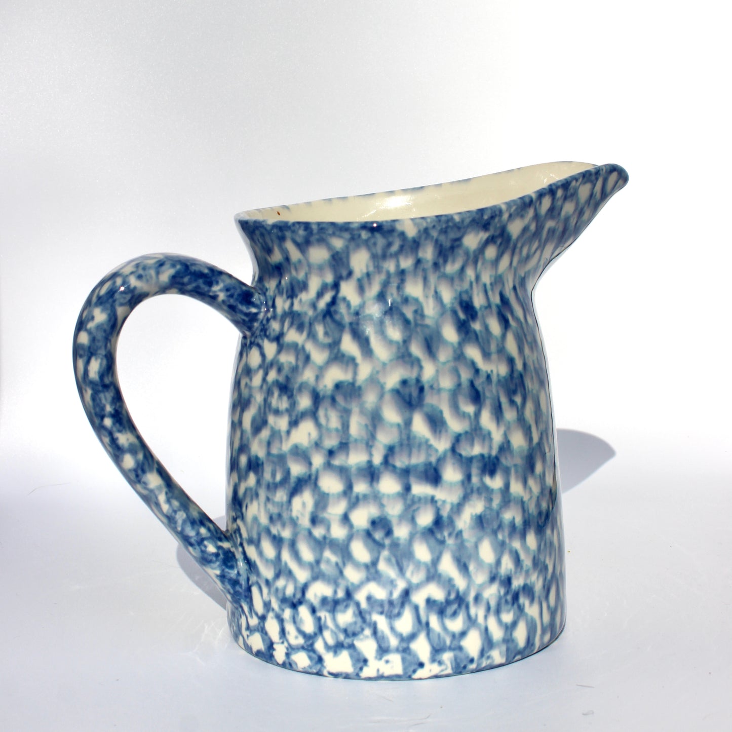 spongeware ceramic pitchers