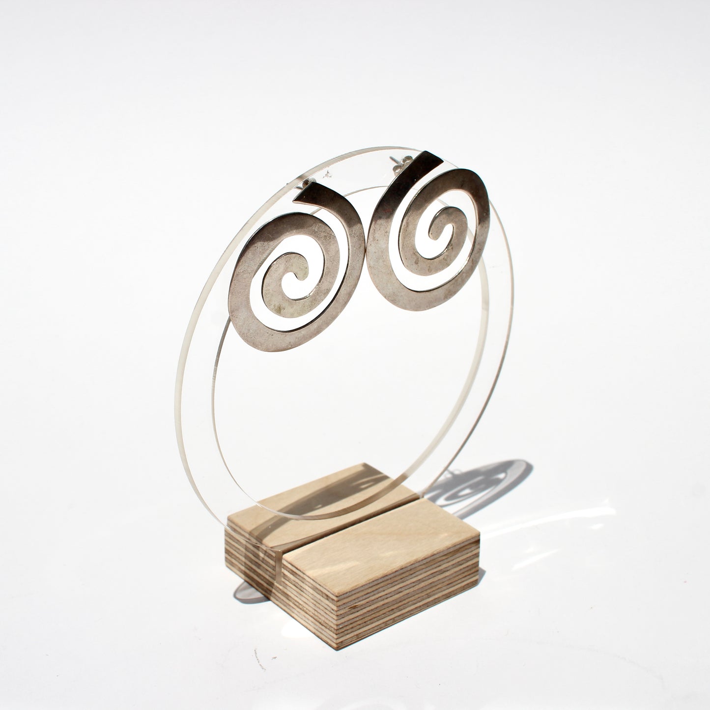 spiral swirl earrings