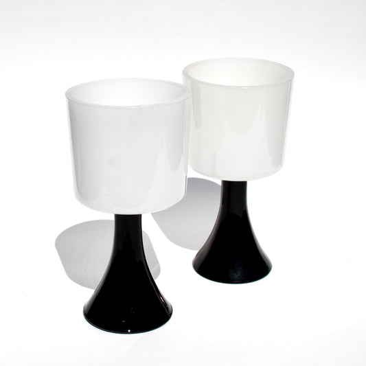 contrast candle holders (2)