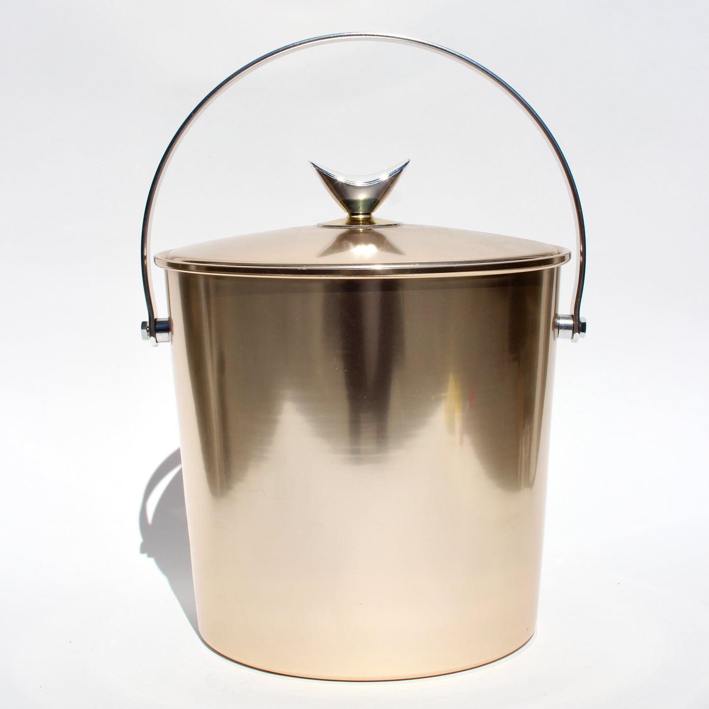 rose gold aluminum ice bucket