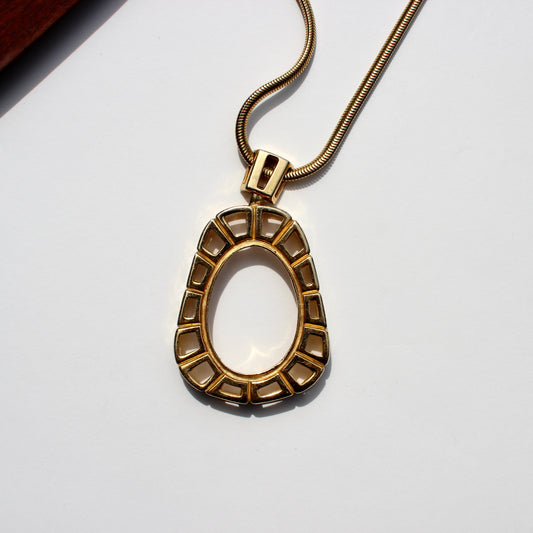 golden statement necklace