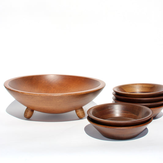 wood salad serving set