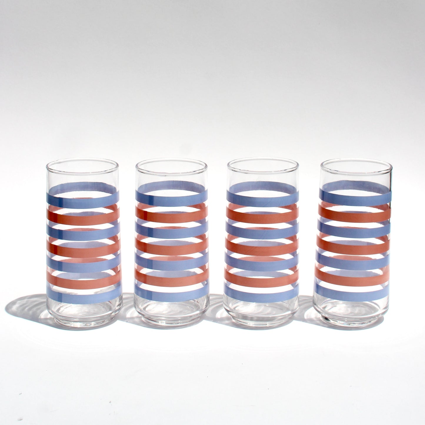 pink + blue stripe tumblers (4)