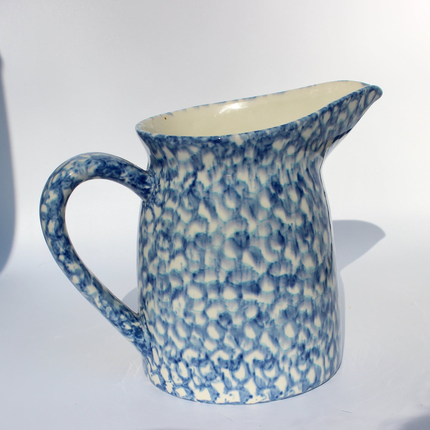 spongeware ceramic pitchers