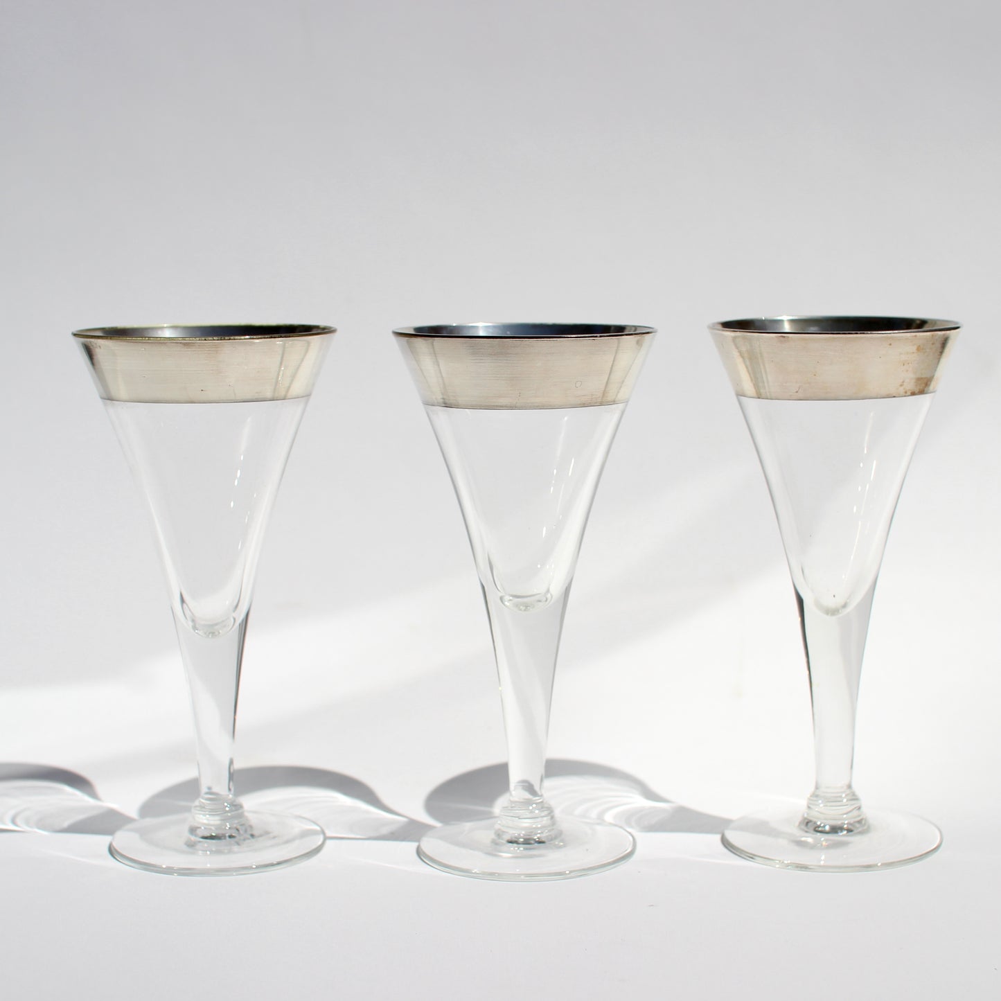 dorothy thorpe silver rim flutes (3)