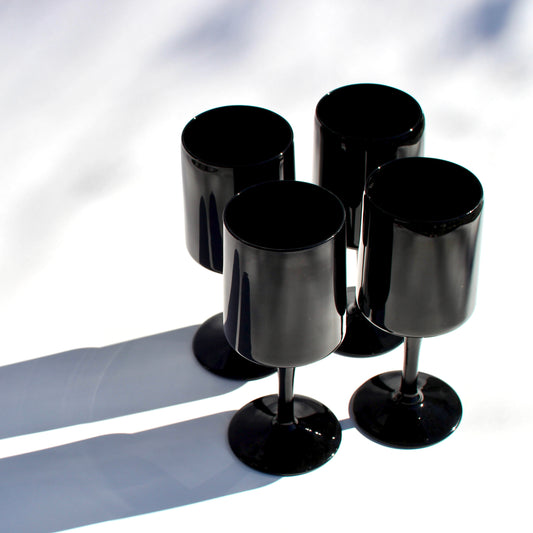 noir wine glasses