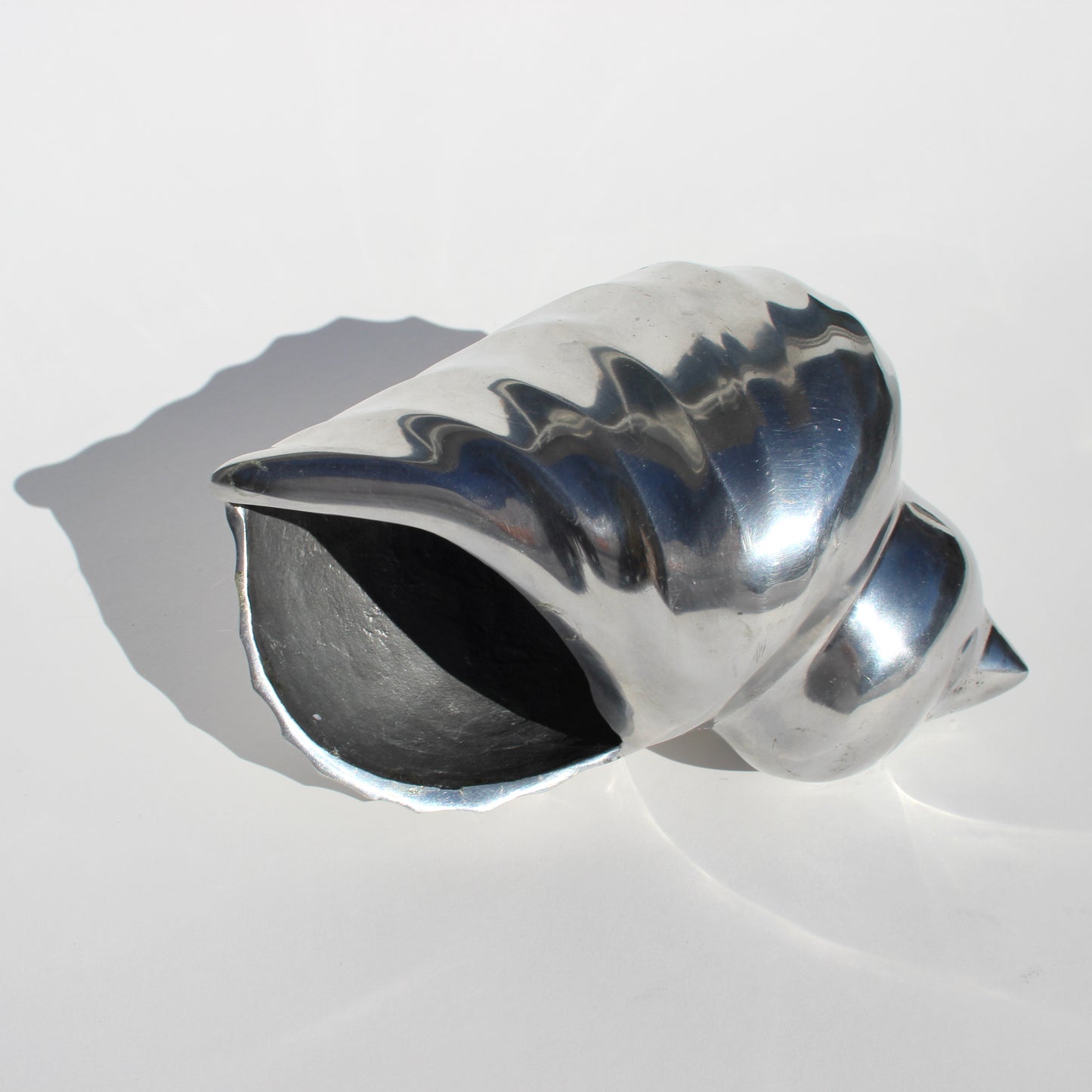 metallic shell sculpture